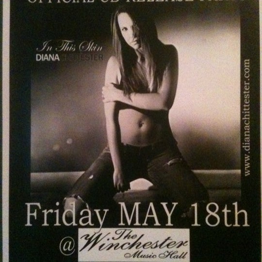 Diana Chittester CD release party here on May 18th 2012!!! Can't wait!!!