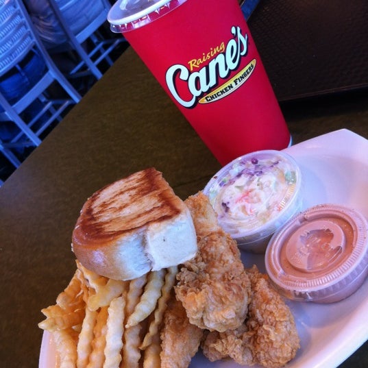 Photo taken at Raising Cane&#39;s Chicken Fingers by Voxx D. on 4/22/2012
