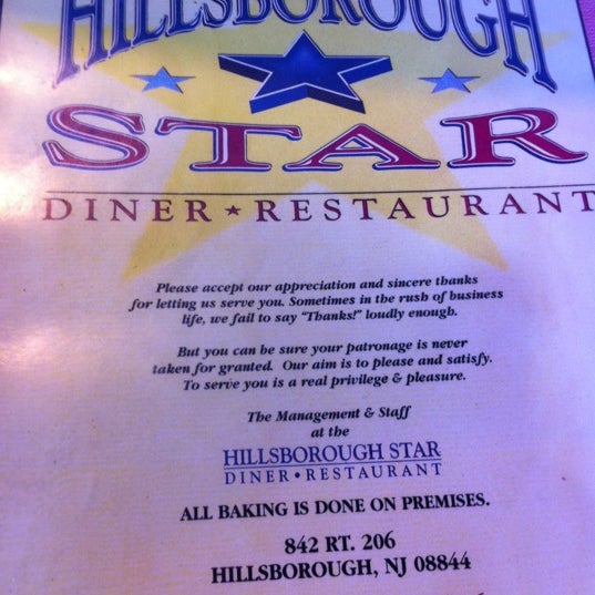 Снимок сделан в Hillsborough Star Diner &amp; Restaurant пользователем &#39;Engin K. 3/30/2012