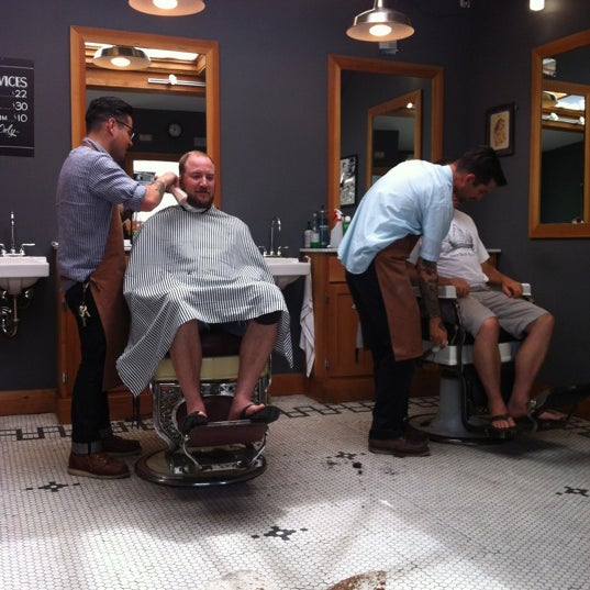 Photo taken at Temescal Alley Barbershop by Daniel P. on 6/20/2012