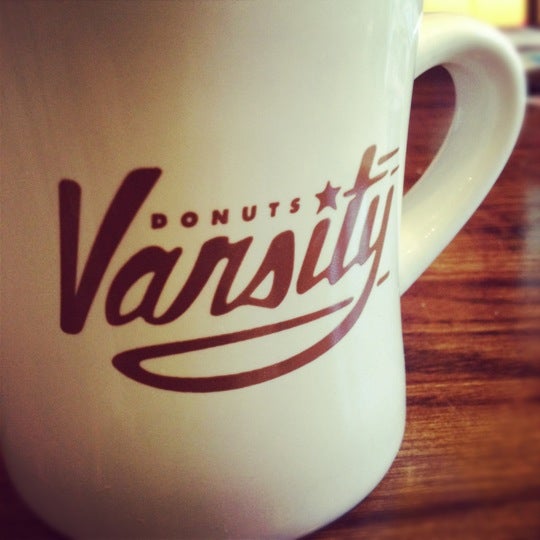 Photo taken at Varsity Donuts by Jessica F. on 6/17/2012
