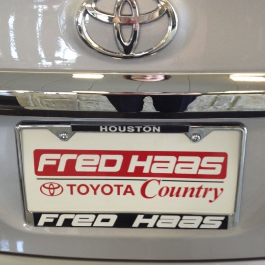 Photo taken at Fred Haas Toyota Country by Jackie B. on 5/16/2012