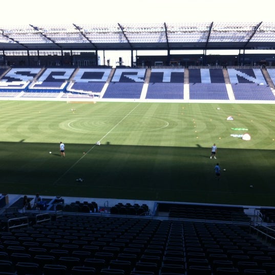 Photo taken at Boulevard Members Club at Children&#39;s Mercy Park by Brad L. on 6/22/2012