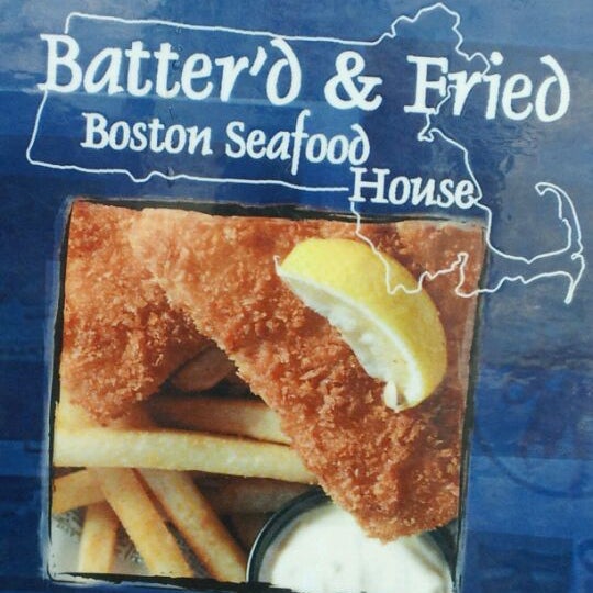 Снимок сделан в Batter&#39;D-Fried Boston Seafood пользователем Kristy B. 6/18/2012