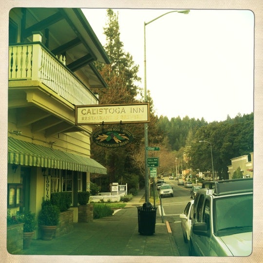 Photo taken at Calistoga Inn Restaurant &amp; Brewery by Lewis C. on 3/23/2012