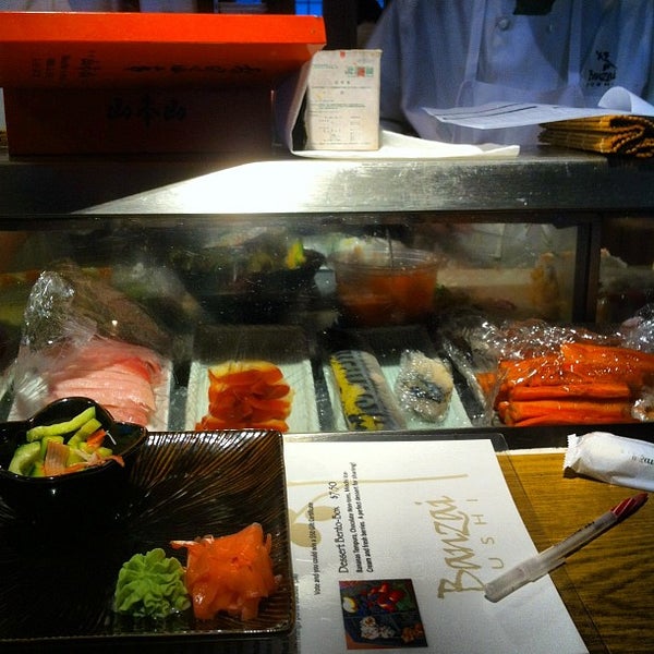 Photo taken at Banzai Sushi by Mark T. on 5/13/2012