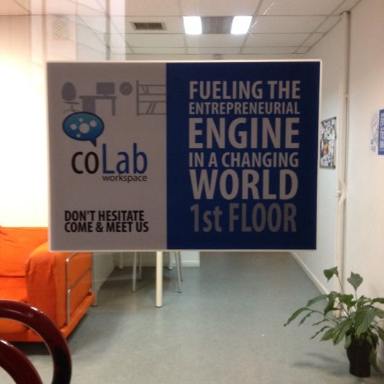 Photo taken at coLab Workspace by Dimitris T. on 2/2/2012