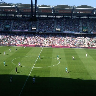Photo taken at Gerhard Hanappi Stadium by Gerhard L. on 8/5/2012