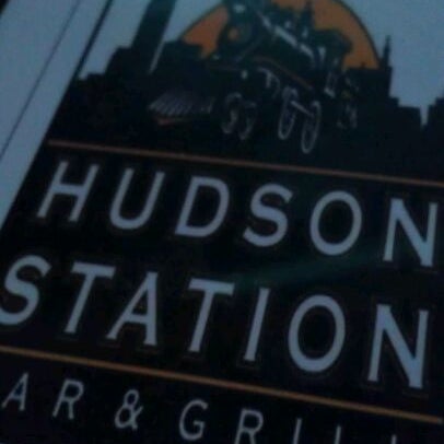 Photo taken at Hudson Station Bar &amp; Grill by Z W. on 4/5/2012