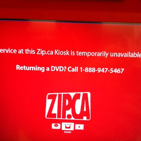 If the video kiosk doesn't work, call the phone number - they'll remote reboot it