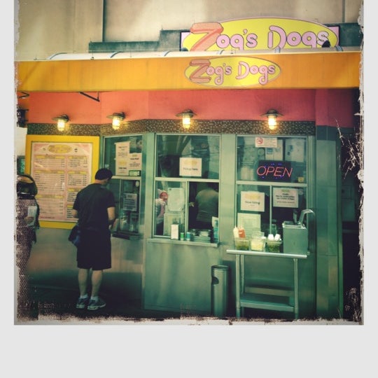 Photo taken at Zog&#39;s Dogs by Aaron A. on 8/20/2012