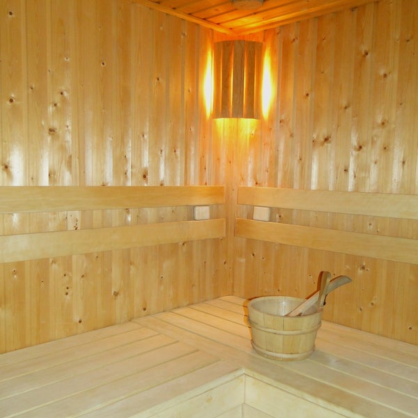 If you want to use the sauna, let reception know, and it will be hot in about 30 minutes!