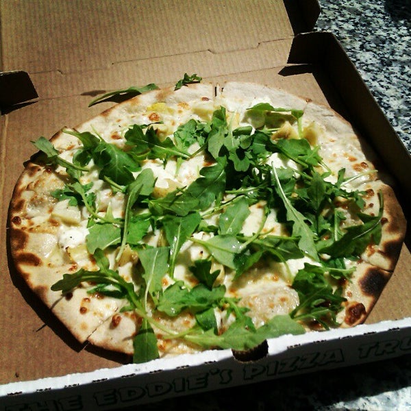 Photo taken at The Eddie&#39;s Pizza Truck by Indulgent Eats on 4/17/2012