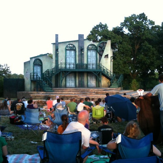 Photo taken at Shakespeare in the Park by James G. on 6/18/2012
