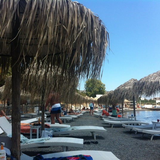Photo taken at Icaros Beach Bar by Maria on 5/31/2012