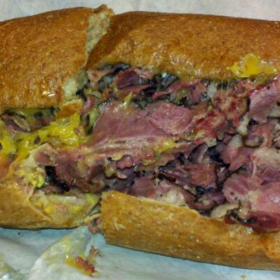 Hot Pastrami New York Deli Style piled high!!