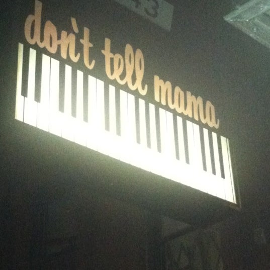 Photo taken at Don&#39;t Tell Mama by Christine M. on 5/3/2012