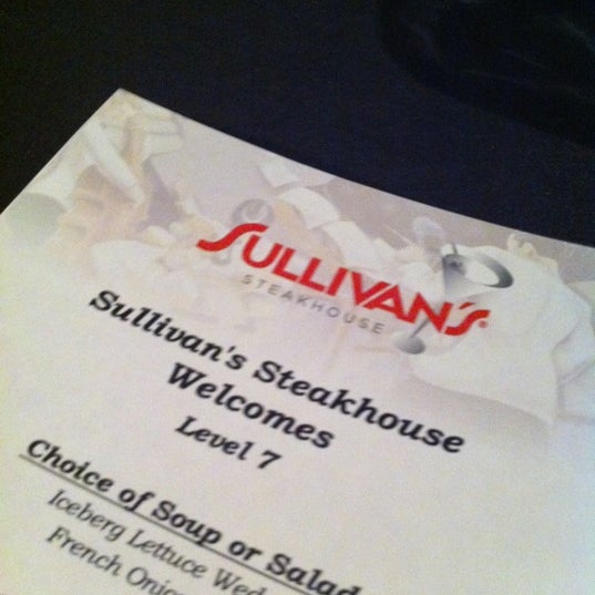 Photo taken at Sullivan&#39;s Steakhouse by Chris R. on 2/10/2012