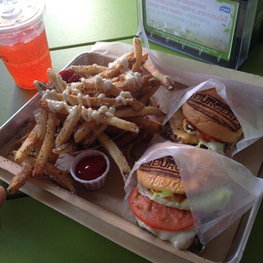 Photo taken at BurgerFi by Scott M. on 8/18/2012