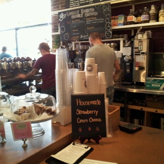 Photo taken at Seven Virtues Coffee Roasters by andy i. on 6/23/2012