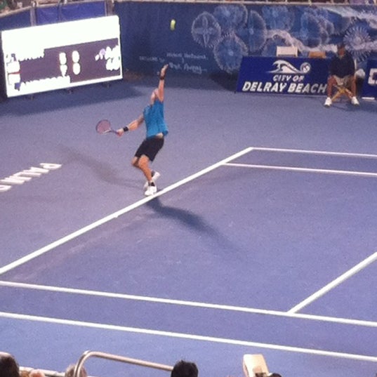Photo taken at Delray Beach International Tennis Championships (ITC) by Monica on 3/4/2012