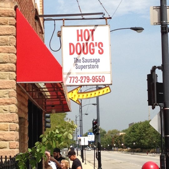 Photo taken at Hot Doug&#39;s by Peter W. on 9/7/2012