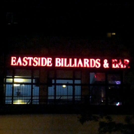 Photo taken at Eastside Billiards &amp; Bar by Armel M. on 8/30/2012