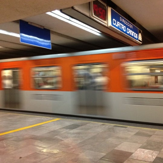 Photo taken at Metro San Cosme by Rosario R. on 3/23/2012
