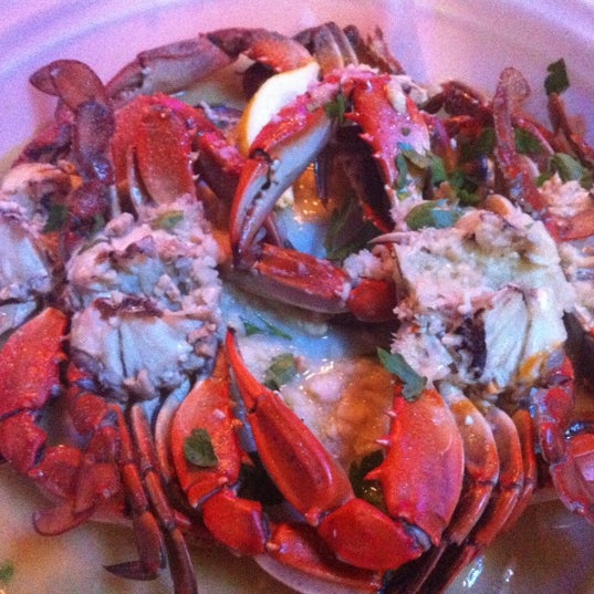 Photo taken at Bum Rogers Crab House &amp; Tavern by Alison H. on 8/6/2012