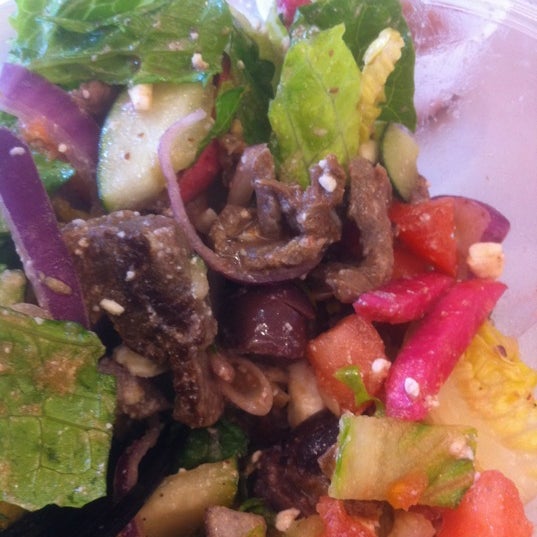 Fresh, healthy lunch alternative to a Chipotle salad. Generous portions. Pickled turnips on the salad bar. 'Nuff said.