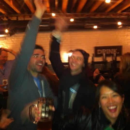 Photo taken at Cooking Channel Beer Garden at Easy Tiger by Anna F. on 3/11/2012