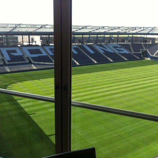 Photo taken at Boulevard Members Club at Children&#39;s Mercy Park by josh r. on 5/5/2012