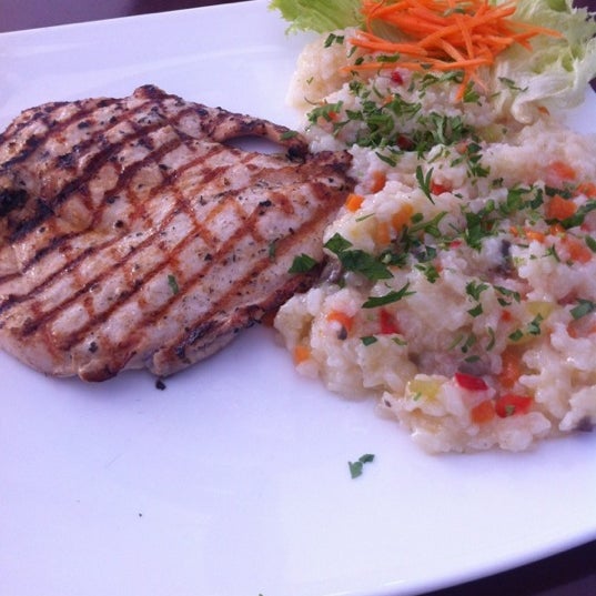 Try the grilled chicken with rice is great!