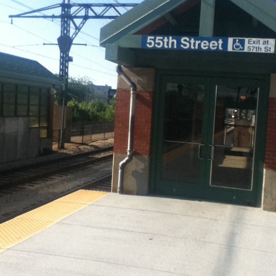 Metra 55th / 56th / 57th St Train Station in Hyde Park Metra 55th / 56th / 57th St Train Station in Hyde Park