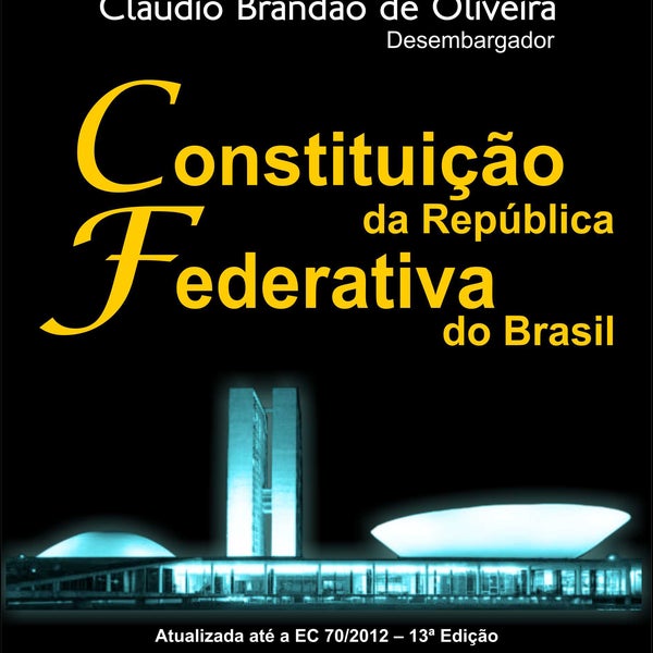 Quem acha que vai levar, dá um 'Curtir'! Sorteio Constituição da República Federativa do Brasil. A cada 200 ‘Compartilhamentos’ disponibilizaremos mais 1 (um) exemplar! Participem: http://ow.ly/d9PbH