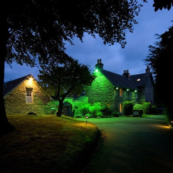 Craigatin House at night Pitlochry B&B