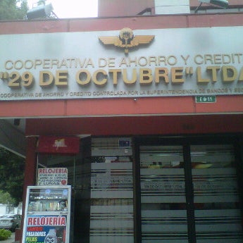 Cooperativa De Ahorro Y Credito 29 De Octubre Bank