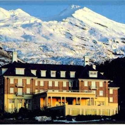 Photo taken at Chateau Tongariro Hotel by Nathan W. on 7/15/2012