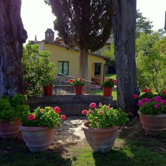 Photo taken at Borgo Grondaie Hotel Siena by Marta T. on 6/13/2012