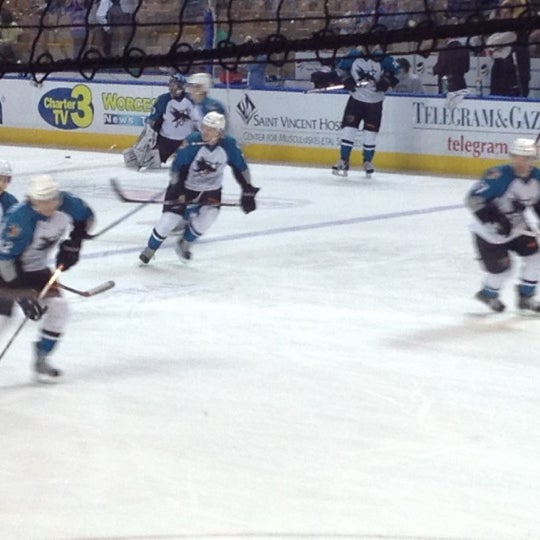 Photo taken at Worcester Sharks by Jaybo M. on 4/15/2012