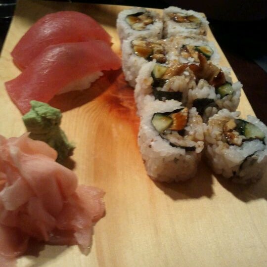Photo taken at Sakura Restaurant &amp; Sushi Bar by April L. on 4/15/2012