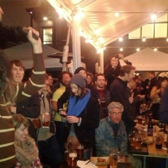 Photo taken at Cooking Channel Beer Garden at Easy Tiger by Nick B. on 3/11/2012