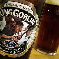 comprar cerveza 'King Goblin'. 6.6% alcohol. Elaborada únicamente en noches con luna llena. ;)