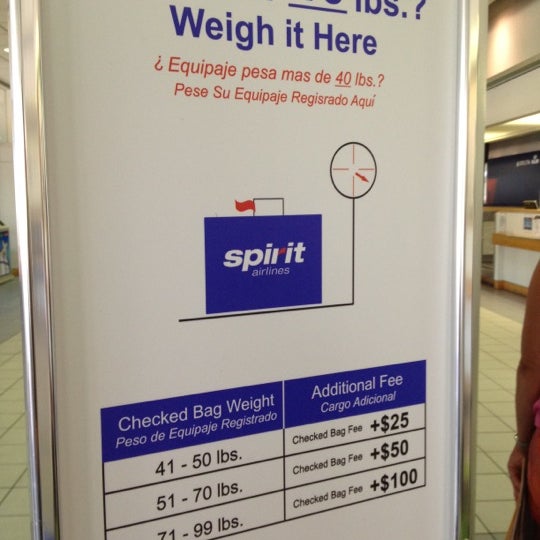 Spirit Airlines Check In - del aeropuerto en Beach