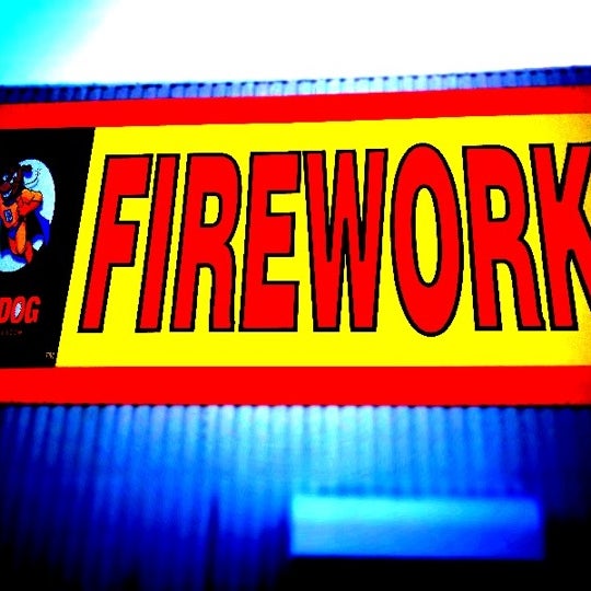 Photo taken at Top Dog Fireworks Warehouse 290 by Aric H. on 7/4/2012