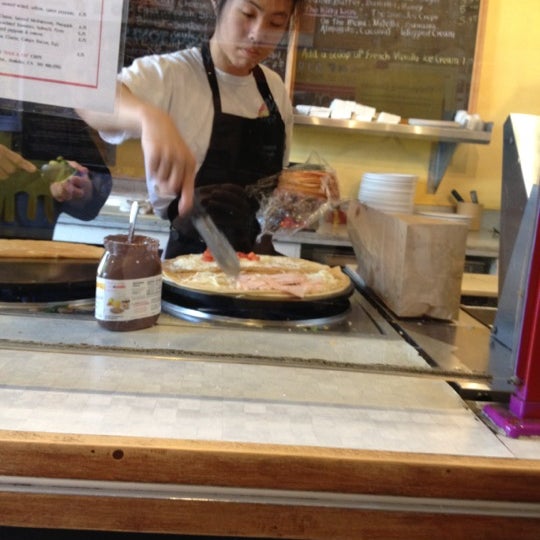 Photo taken at Crepes A-Go-Go by Jenny R. on 4/28/2012