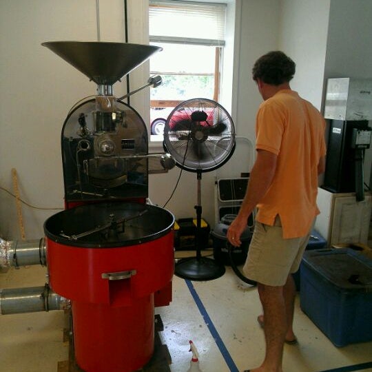 Photo taken at Blanchard&#39;s Coffee Co. Roast Lab by Woody T. on 5/16/2012