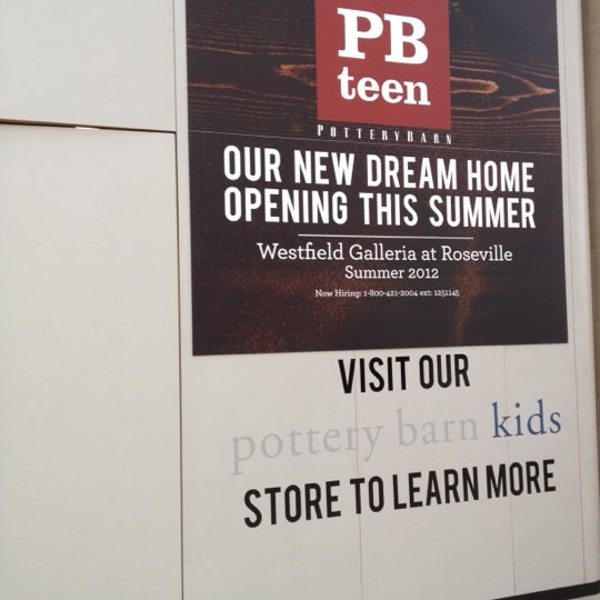 Pbteen Galleria Roseville Ca