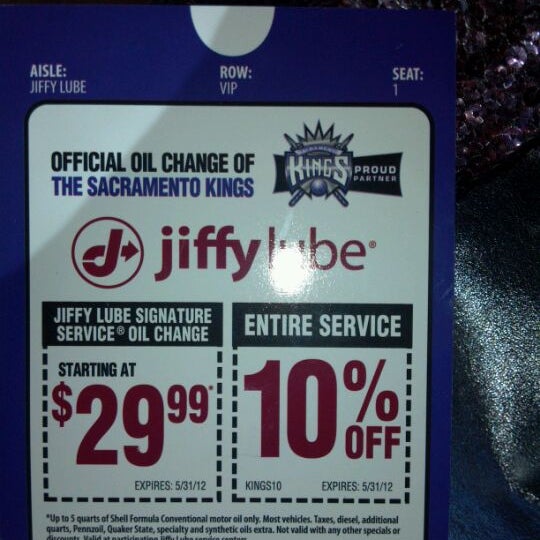 Jiggy Lube Coupon