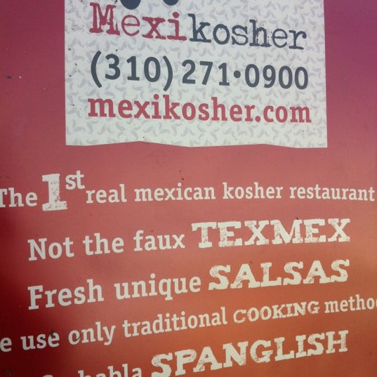 4/3/2012 tarihinde DAN C.ziyaretçi tarafından Mexikosher'de çekilen fotoğraf